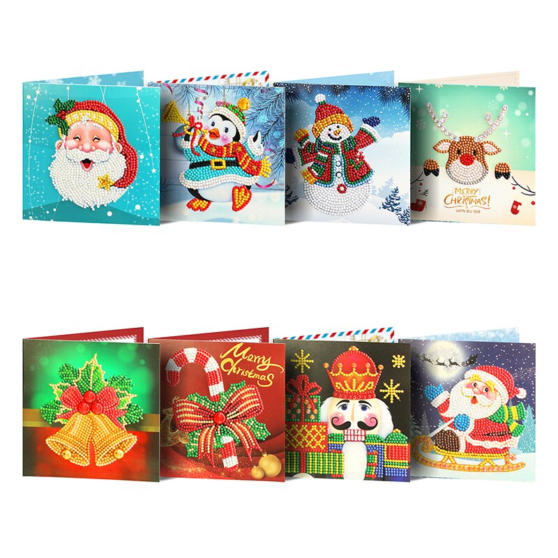 Weihnachtskarten-Set D, 8 Stück